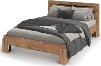 Кровать Стендмебель Паола КР-703 200x160 (венге/дуб крафт золотой)