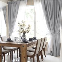 Комплект штор Волшебная ночь Рогожка 200x270см 777456 (2 шт, пепельно-серый)