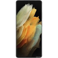 Смартфон Samsung Galaxy S21 Ultra 5G SM-G998B/DS 12GB/512GB Восстановленный by Breezy, грейд A (серебряный фантом)