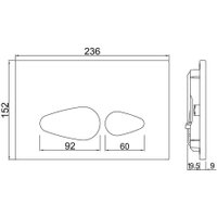 Панель смыва Jaquar Vignette Prime JCP-CHR-812415