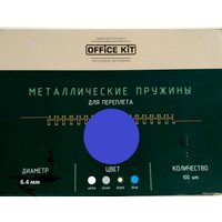 Металлическая пружина для переплета Office-Kit 6.4 мм OKPM14BL (синий)