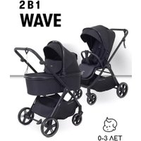 Универсальная коляска Rant Basic Wave RA162 (2 в 1, black)