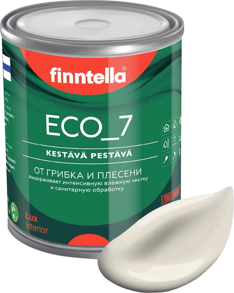 

Краска Finntella Eco 7 Kuiskaus F-09-2-1-FL093 0.9 л (светло-бежевый)