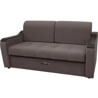 Диван Сириус Лидер-3 ППУ 185x110 (Eva 06 велюр темно-серый)