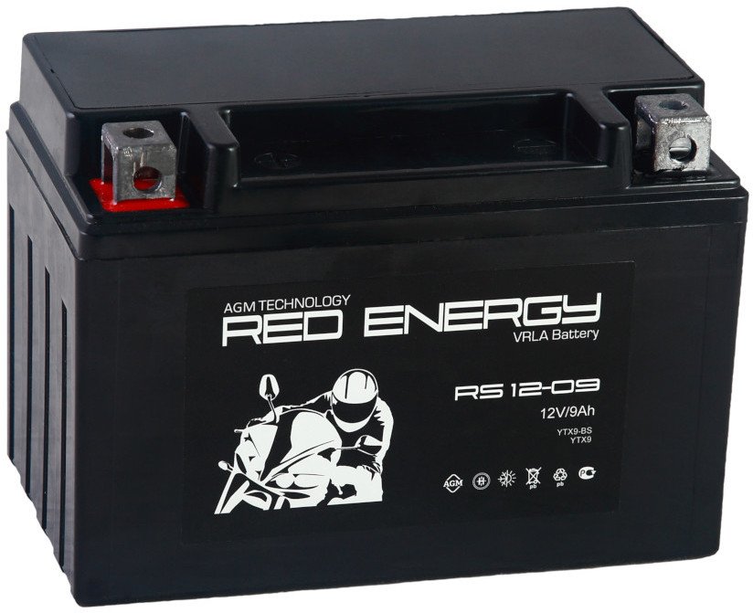 

Мотоциклетный аккумулятор Red Energy RS 12-09 (9 А·ч)
