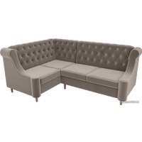 Угловой диван Лига диванов Бронкс 104571 (левый, коричневый)