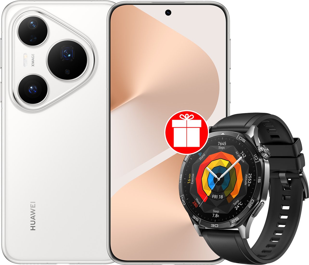 

Телефон Huawei Pura 80 Pro LMR-LX9 12GB/512GB (белый) + умные часы Huawei Watch GT 5 по акции