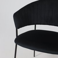 Стул с подлокотниками Алвест AV 433 (черный бархат H-75/черный)