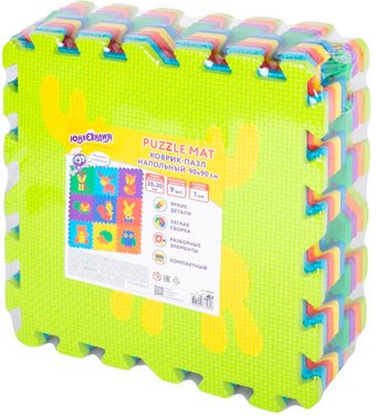 Коврик-пазл Юнландия Зверушки 664666