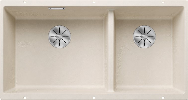 

Кухонная мойка Blanco Subline 480/320-U 527168 (мягкий белый)