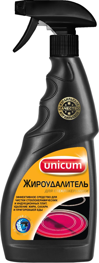 

Средство для стеклокерамики Unicum Жироудалитель для стеклокерамики 500 мл