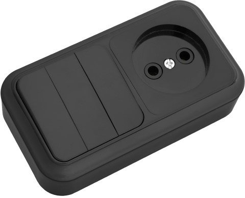 

Блок розеток Bylectrica 3В-РЦ-525 (черный)