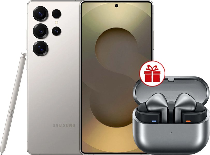 

Смартфон Samsung Galaxy S25 Ultra SM-S938B 12GB/256GB (серый титан) и наушники Samsung Galaxy Buds 3 Pro по акции