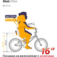 Детский велосипед Shulz Chloe 16 Race 2023 (фуксия)