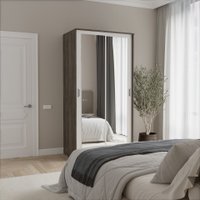 Шкаф-купе Кортекс-мебель Лагуна ШК01-02 (орех элия/белый)