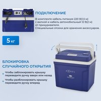Термоэлектрический автохолодильник ZUGEL ZCR25 (синий)