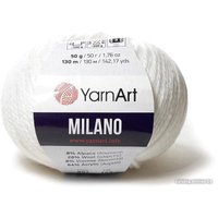 Пряжа для вязания Yarnart Milano 851 50 г 130 м (белый)