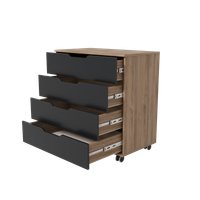 Детский комод Incanto Юг с органайзером 800/4 PK-0077/5/kЛ (дуб/графит)