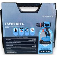 Дрель-шуруповерт Favourite ДАБ 21 303802102 (с 2-мя АКБ, кейс)