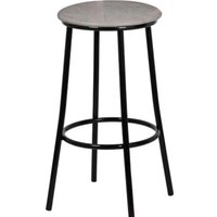 Табурет СоюзРегионПоставка Барный каркас черный, экокожа (Стандарт Серый) СРП 020-01