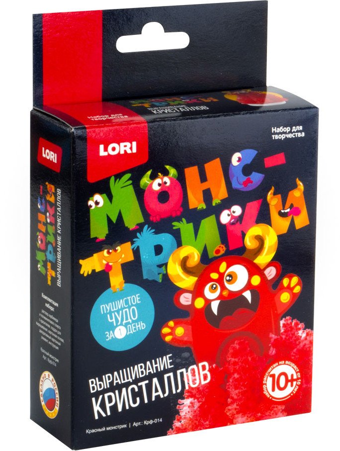 

Набор для опытов Lori Монстрики. Красный монстрик Крф-014
