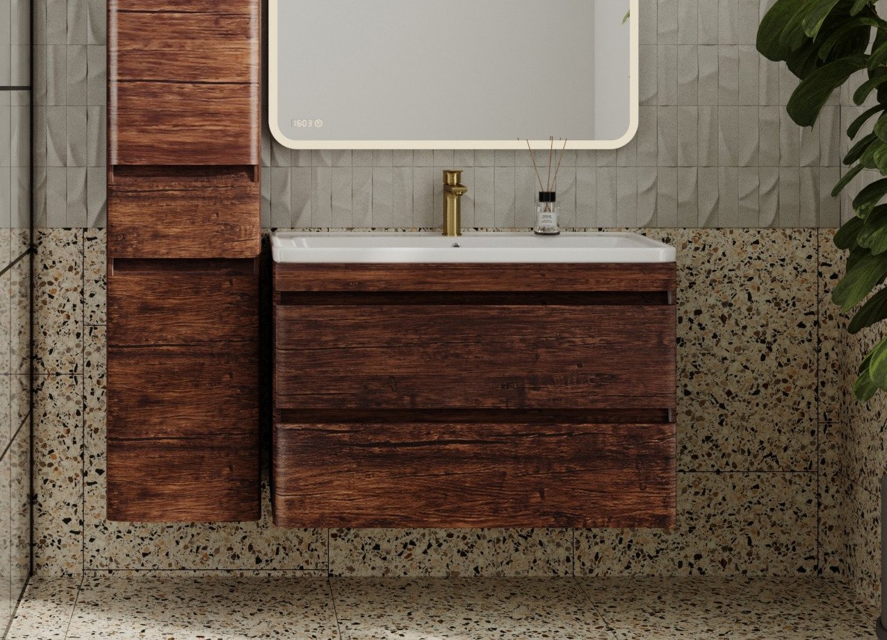 

Symbolite Тумба под умывальник Атлантика 90 Люкс Plus (подвесная, старое дерево)