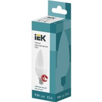 Светодиодная лампочка IEK C35 9Вт 230В 4000К E14