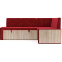 Угловой диван Мебель-АРС Таллин 191x83x121 (кордрой красный)