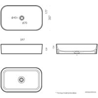 Умывальник Sanita Luxe Infinity Slim 60 INF60SLWB01S