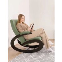Кресло-качалка Glider Экси М (зеленый/венге)
