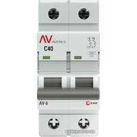 Выключатель автоматический EKF Averes AV-6 2P 40A (C) 6kA mcb6-2-40C-av