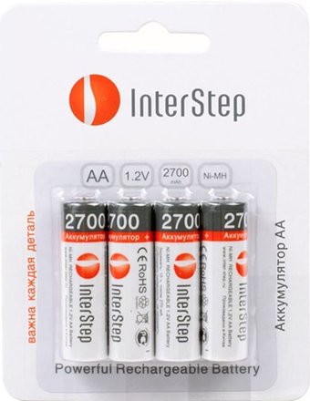 Аккумулятор InterStep AA 2700mAh 4 шт.