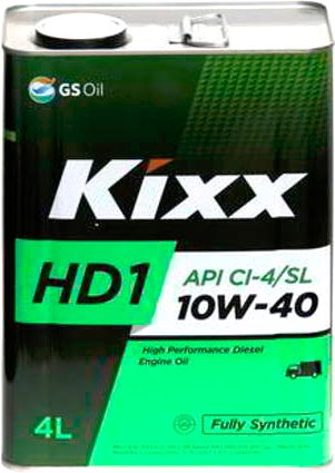 

Моторное масло Kixx HD1 CI-4/SL 10W-40 4л