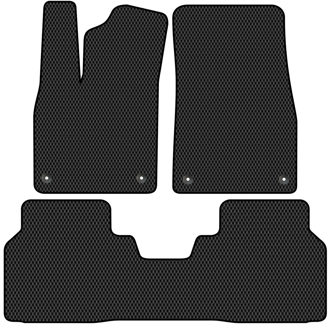 

Комплект ковриков для авто Alicosta Volkswagen ID.4 X I (suv / SUV) 2020 - Н.В. (черный, ромб)