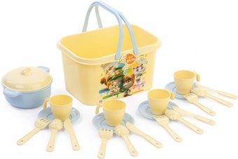 Набор игрушечной посуды Альтернатива 44 котенка 4 персоны М8649