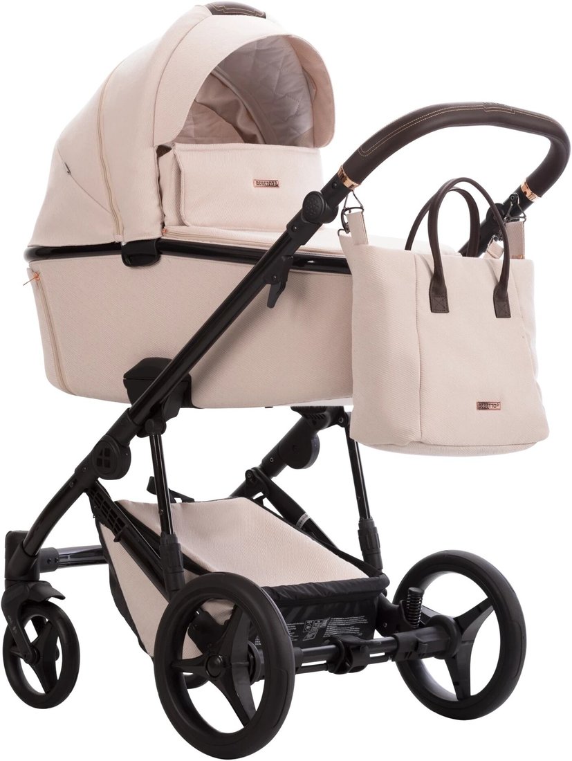 

Универсальная коляска BEBETTO Loren Premium Class Gloss (2 в 1, Gloss 03/светло-бежевый)