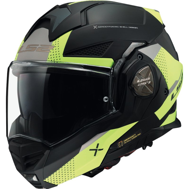 

Мотошлем LS2 FF901 Advant X Oblivion (XL, черно-желтый матовый)