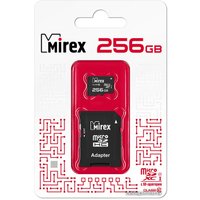 Карта памяти Mirex microSDXC 13613-AD3UH256 256GB (с адаптером)