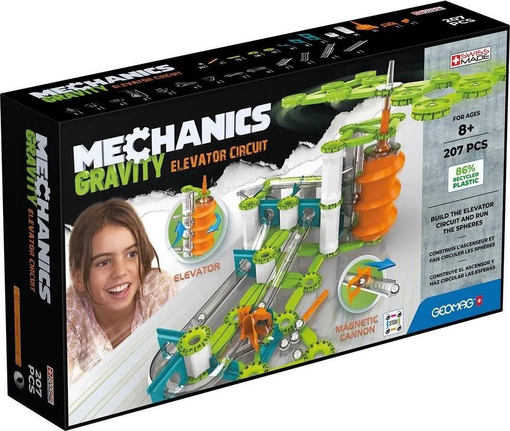 

Магнитный конструктор Geomag Механика гравитация подъёмная трасса GM765