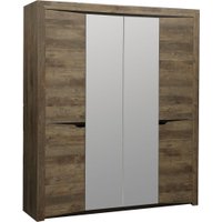 Шкаф распашной Олмеко Лючия 33.01 (кейптаун/венге/белый)