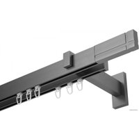 Карниз для штор Lm Decor Флэт Лайн Кросс двойной (сатин, 4.0м)