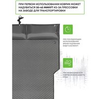 Самонадувающийся коврик RSP Outdoors Sunny 75 Auto (серый)