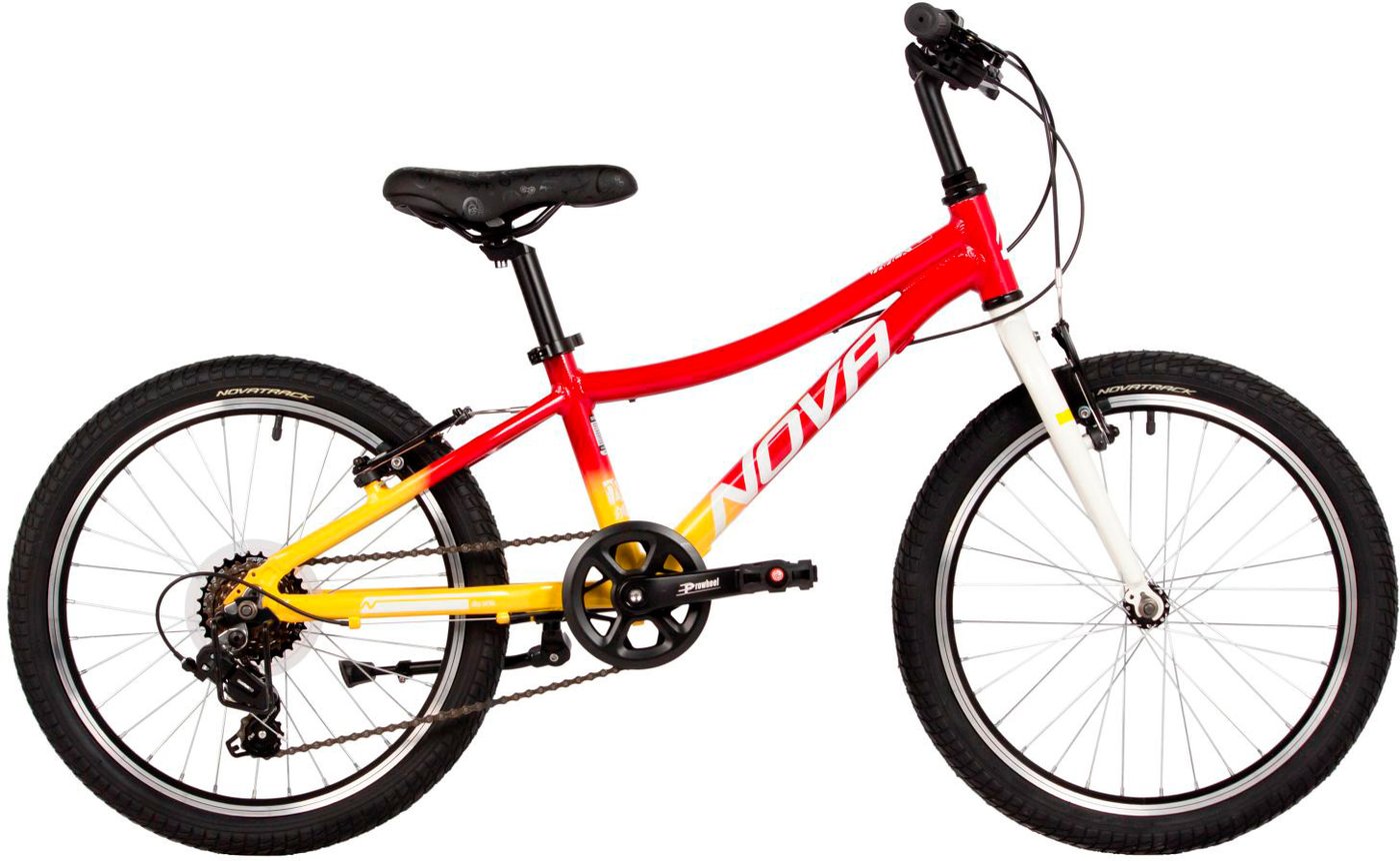 Детский велосипед Novatrack Katrina 6 V 2025 20AHV.KATRINA.YRD5 (желтый/красный)