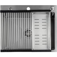 Кухонная мойка Futur FK 6050 Eco Embossing Pop-up Roll plus (Satin)