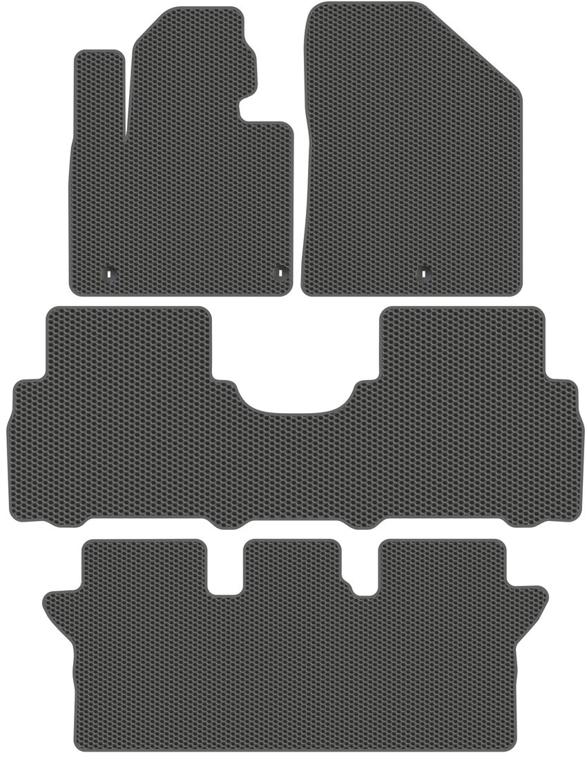 

Комплект ковриков для авто Alicosta Kia Sorento Prime III (suv 7 мест / UM) +3 ряд 2014 - 2020 (серый)