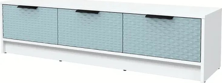 

Тумба Интерлиния ТВ Концепт КТ-ТВ3-35 Техно (белый платинум/океан)