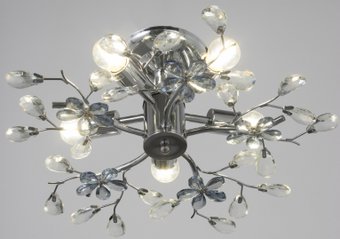 Припотолочная люстра BayerLux Цветы 10777419 (хром)