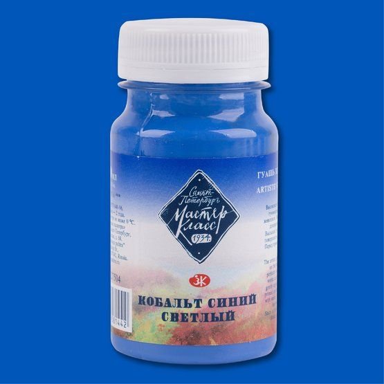 

Гуашь Невская палитра Мастер-Класс 1727504 (100 мл, кобальт синий светлый 504)