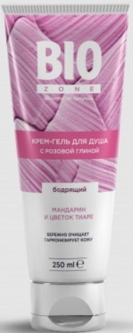 

BioZone Гель для душа С розовой глиной мандарином и цветком тиаре 250 мл