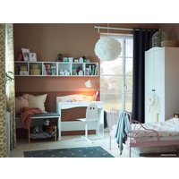 Растущая кровать Ikea Миннен 200x80 (светло-розовый, раздвижная) 394.188.13